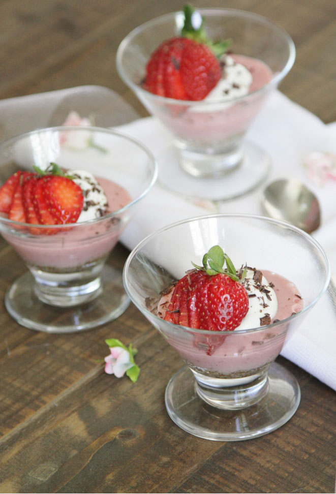 Strawberry pudding